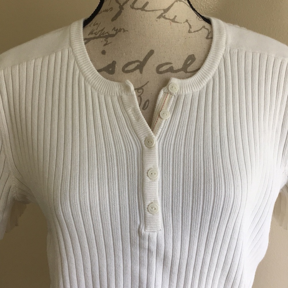 Vintage Tommy Hilfiger Sweater Top M Short Sleeve - Picture 2 of 6